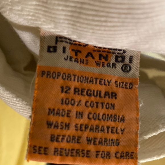 Vintage 1990 Gitano White Jeans - Picture 2 of 5
